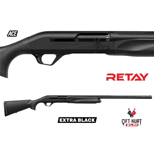 RETAY ACE EXTRA BLACK SENTETİK YİVSİZ AV TÜFEĞİ